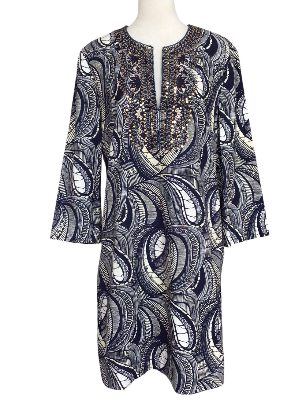 Tory Burch Leila Caftan Tunic Dress